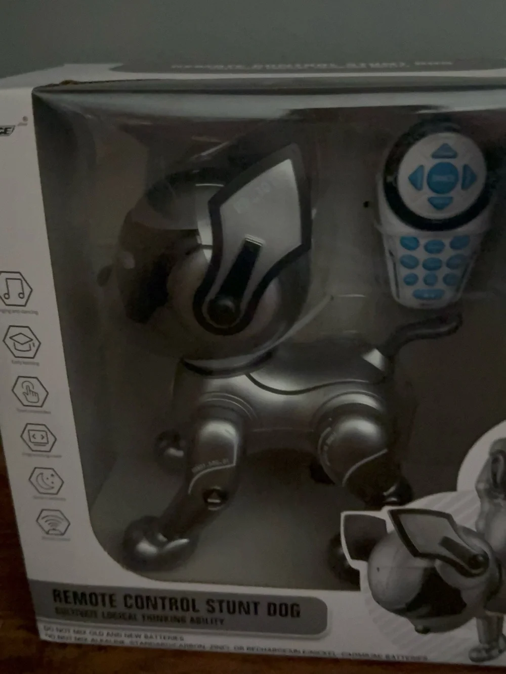 Remote Control Stunt Dog Toy - Silver